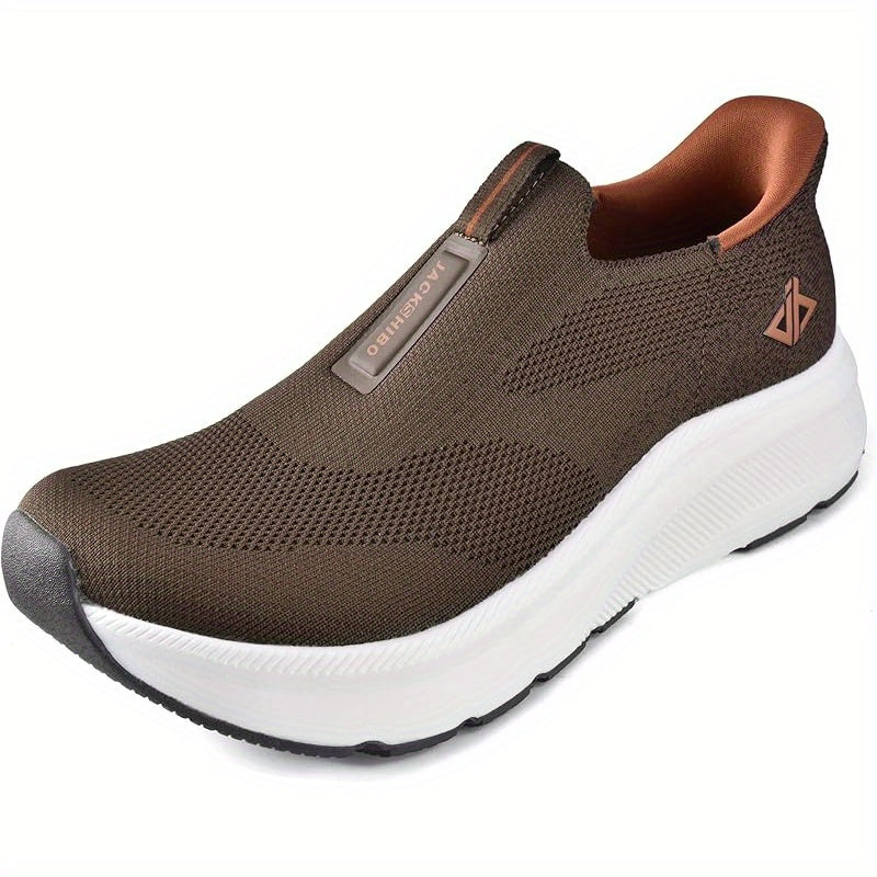 Men Hands Free Slip In Sneakers Wide Toe Zero Drop Cushioned