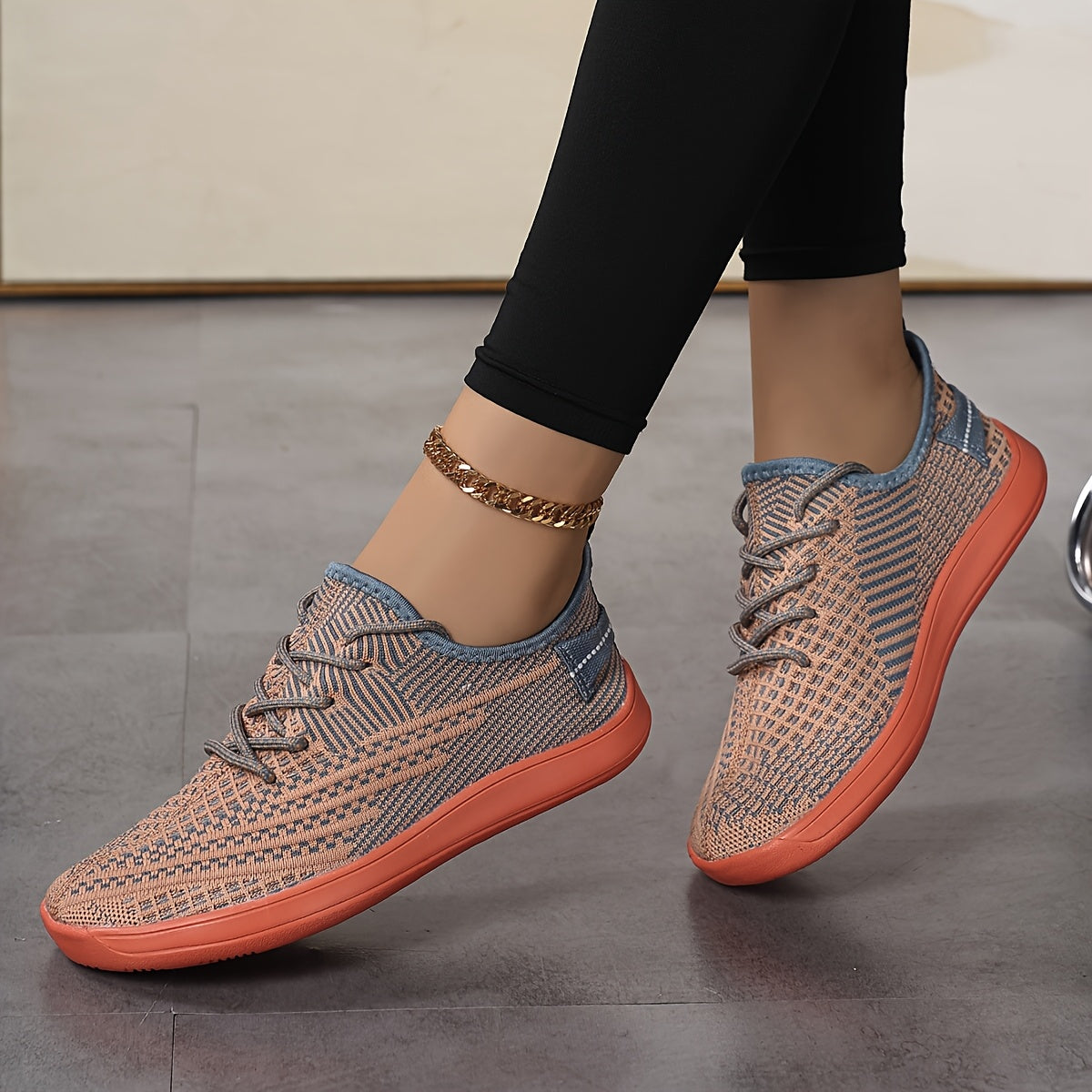 Women Wide Width Flat Sneakers Casual All Season Shoes
