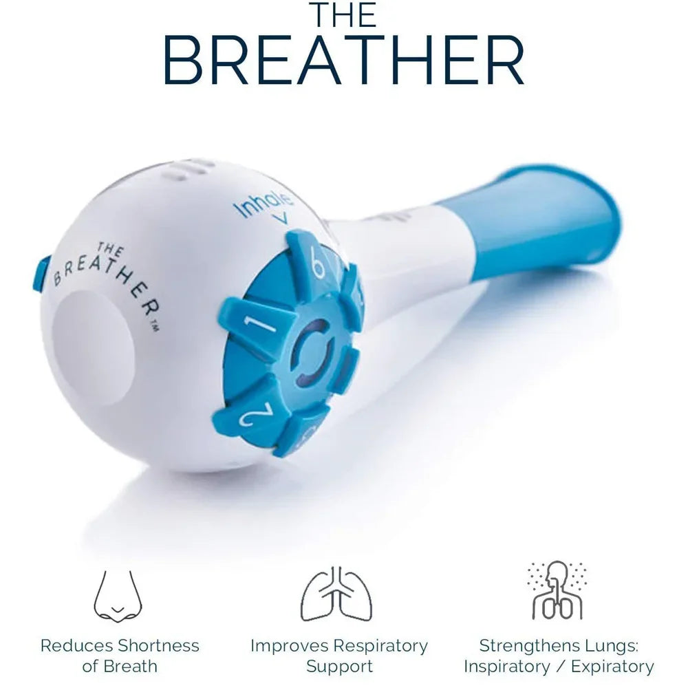 Breathing exercise trainer with adjustable resistance mouthpiece