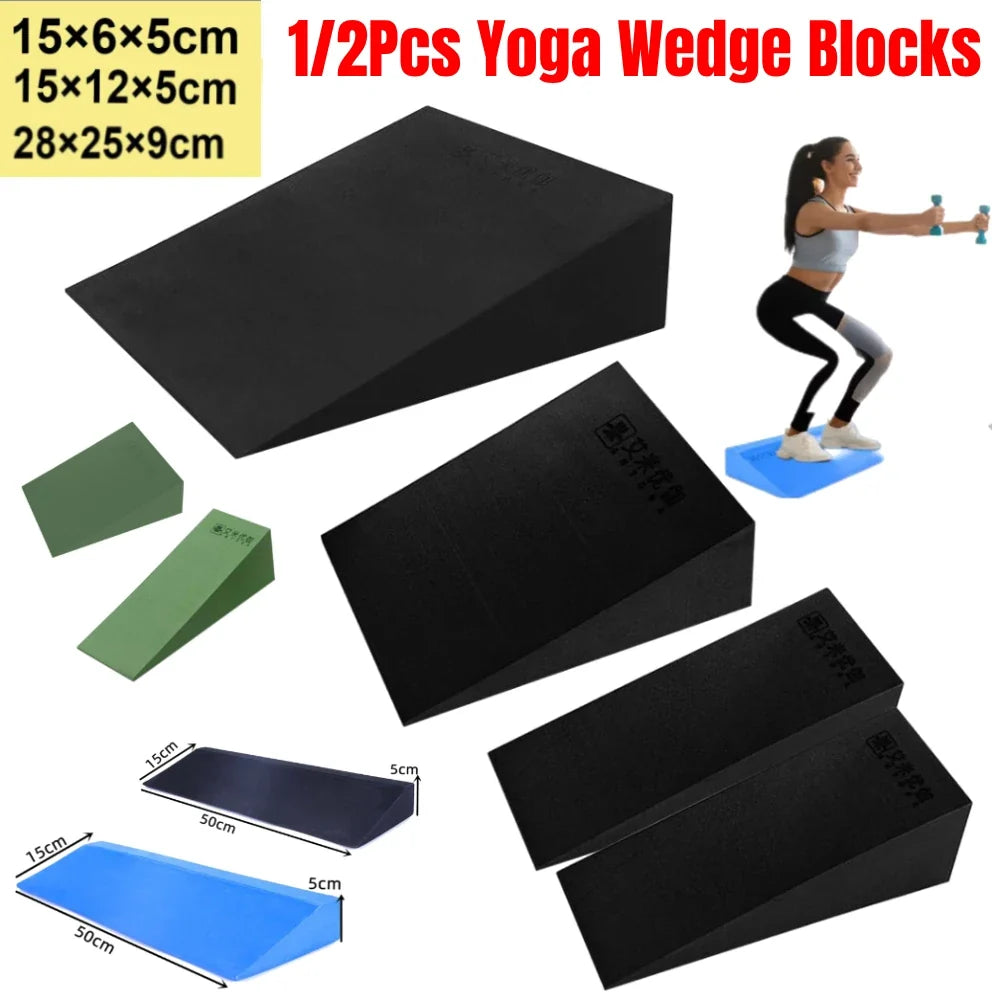 EVA foam yoga wedge blocks for stretching and squats