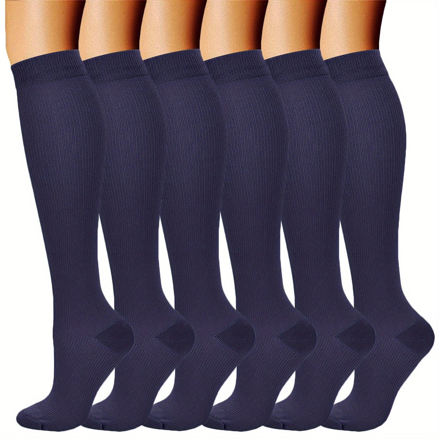 Copper Compression Socks 20-30 mmHg Knee High for Men and Women
