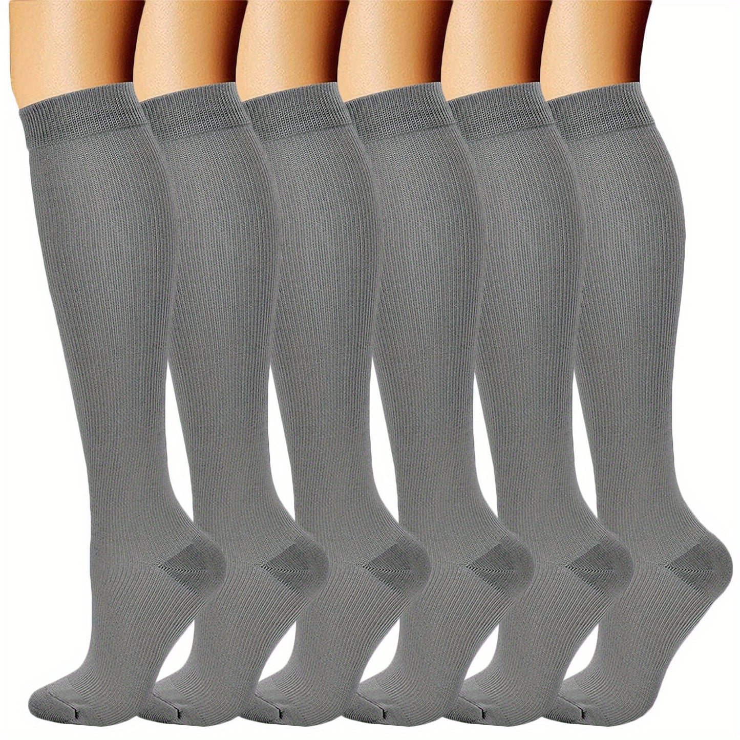 Copper Compression Socks 20-30 mmHg Knee High for Men and Women
