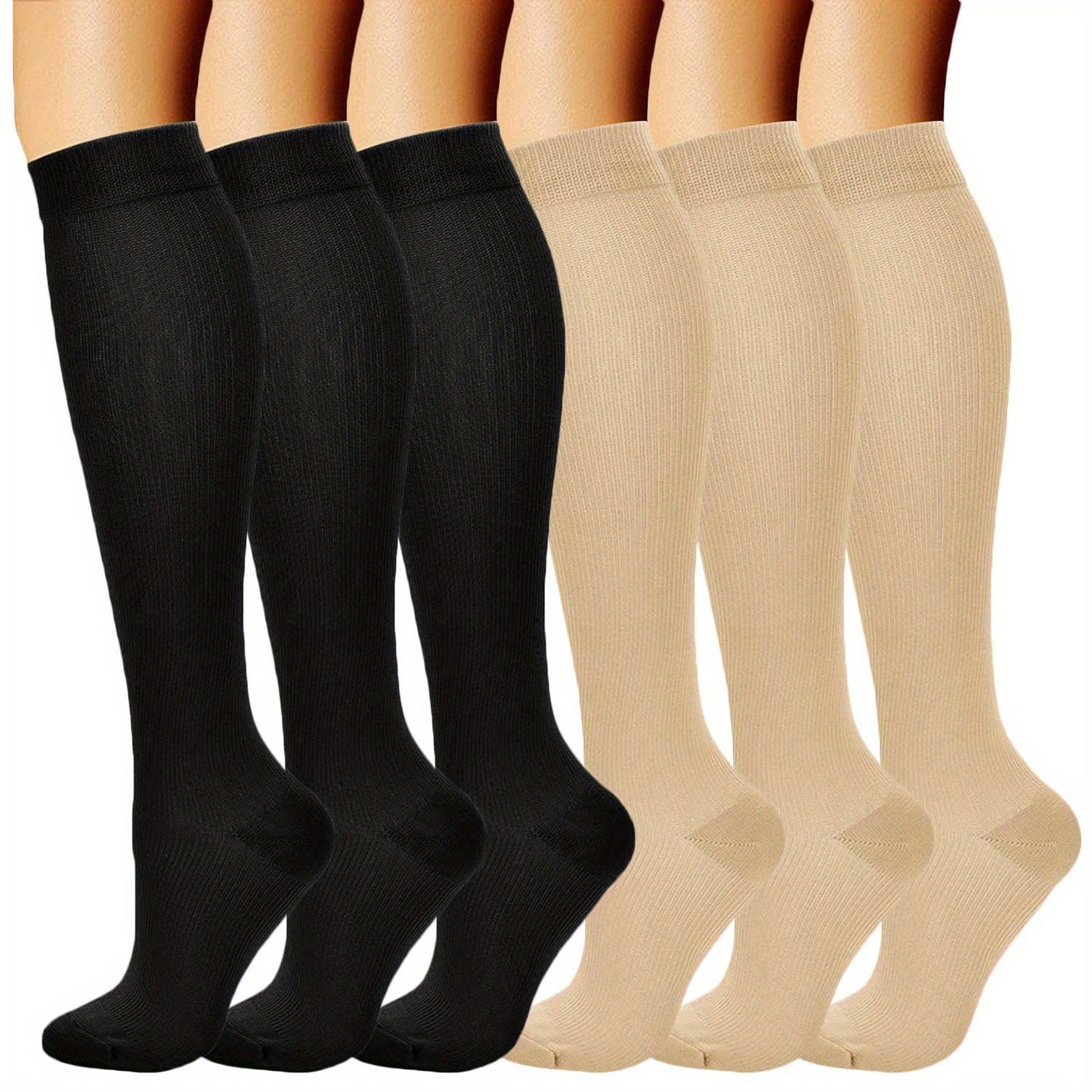 Copper Compression Socks 20-30 mmHg Knee High for Men and Women