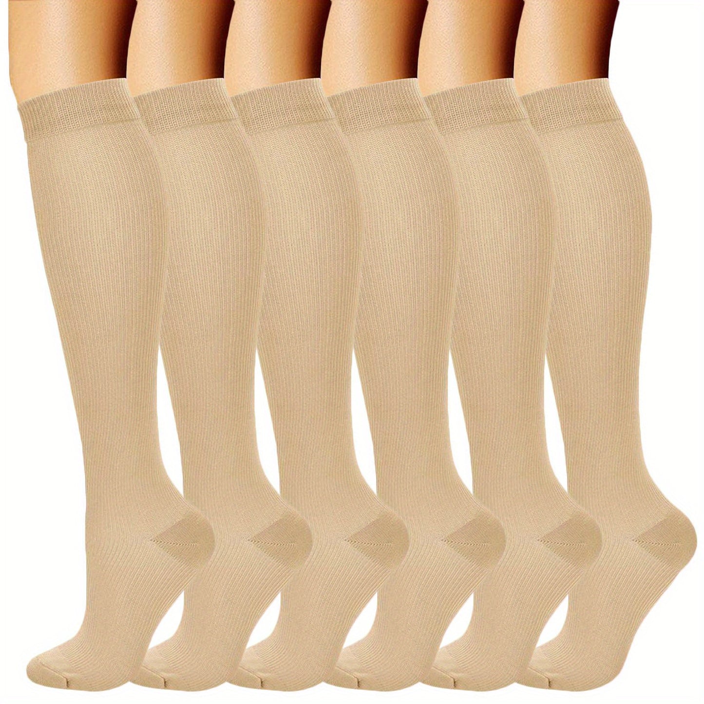 Copper Compression Socks 20-30 mmHg Knee High for Men and Women