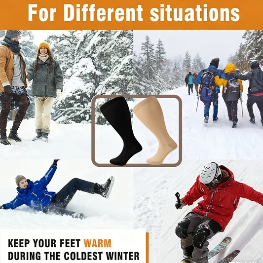 Widened Calf Compression Socks 4 Pack Unisex Knee High Support