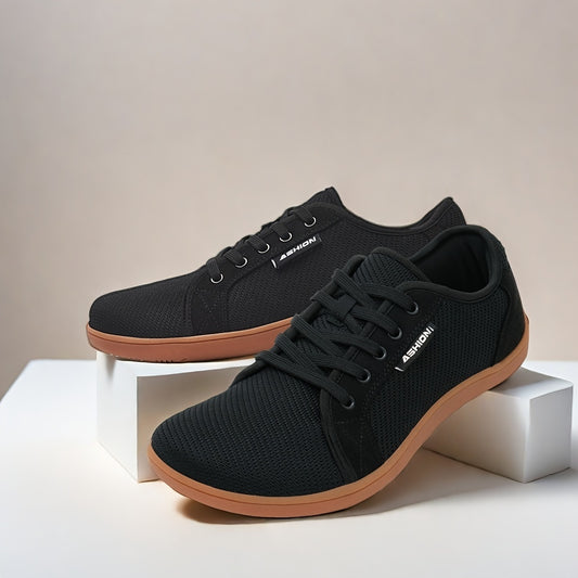 Men Lightweight Barefoot Shoes Breathable Non Slip Lace Up