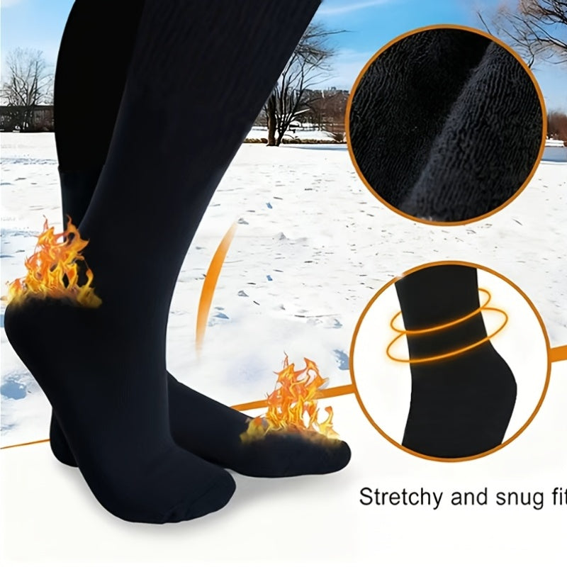 Widened Calf Compression Socks 4 Pack Unisex Knee High Support