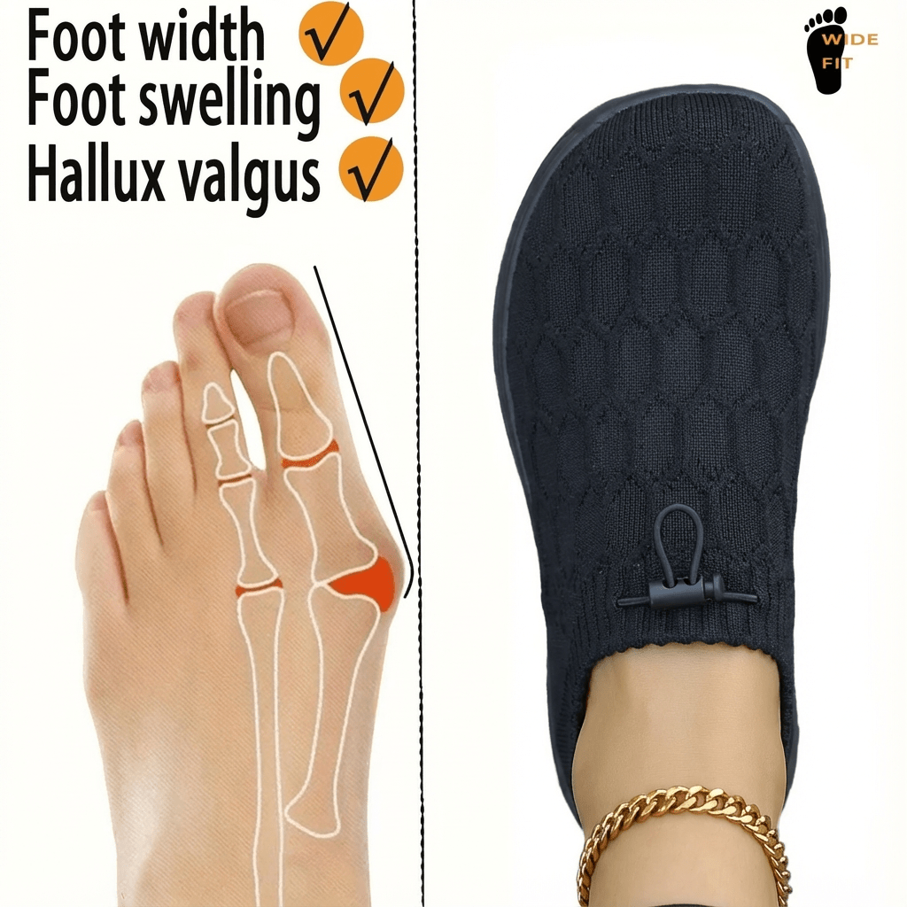 Women’s Wide Toe Box Lace Up Walking Sneakers Breathable Wide Fit Shoes