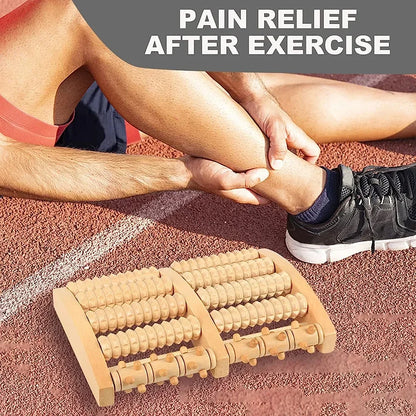 Wooden Foot Massage Roller