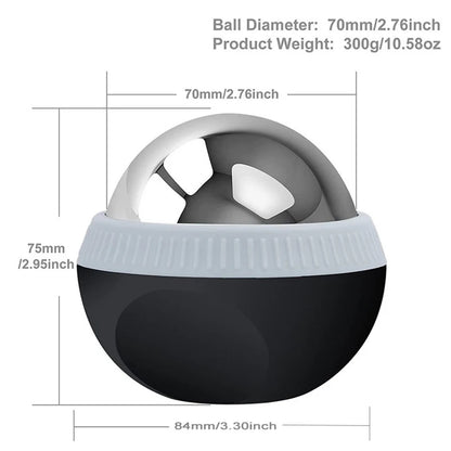 Stainless Steel Ice Massage Ball 60mm Hot Cold Compress Tool