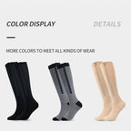 Zipper Knee High Compression Socks – Easy On-Off Design, Graduated Support