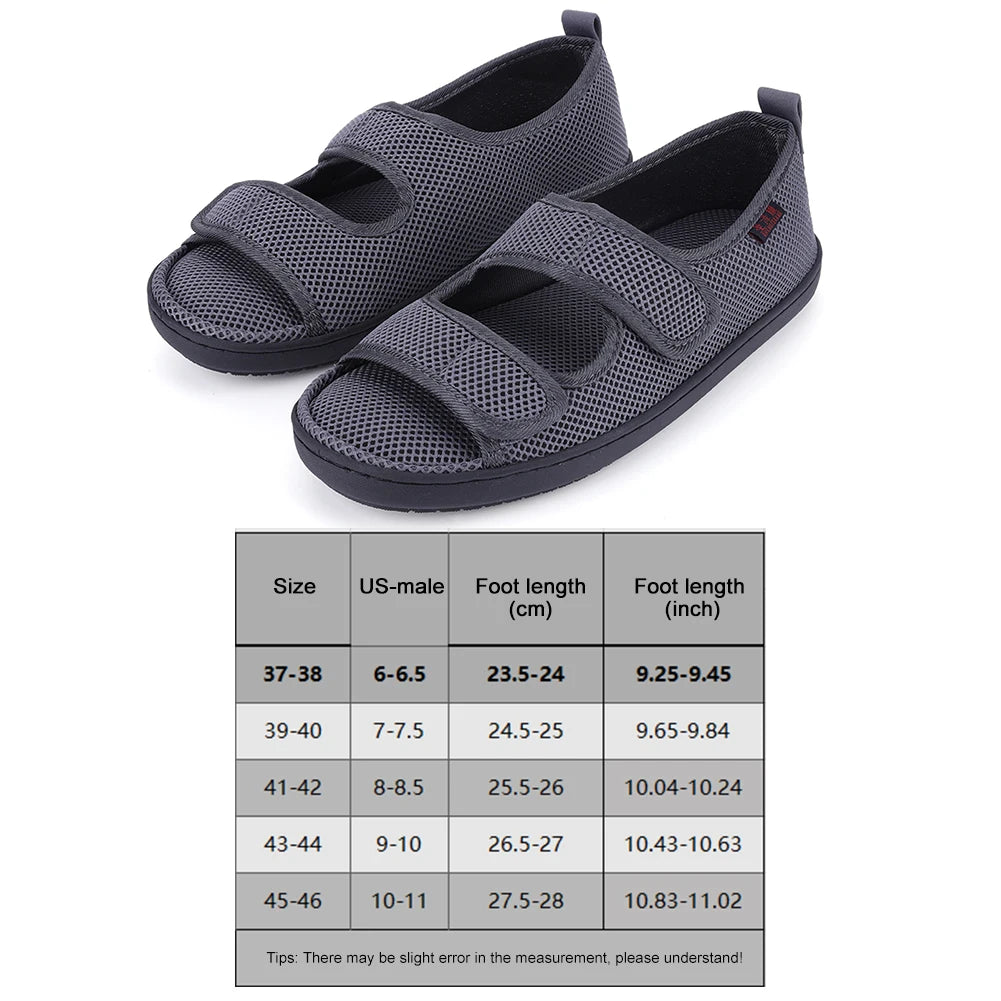 Diabetic Sandals Adjustable Hook & Loop