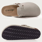 Women Cork Leather Clogs