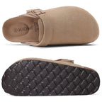 Women Cork Leather Clogs