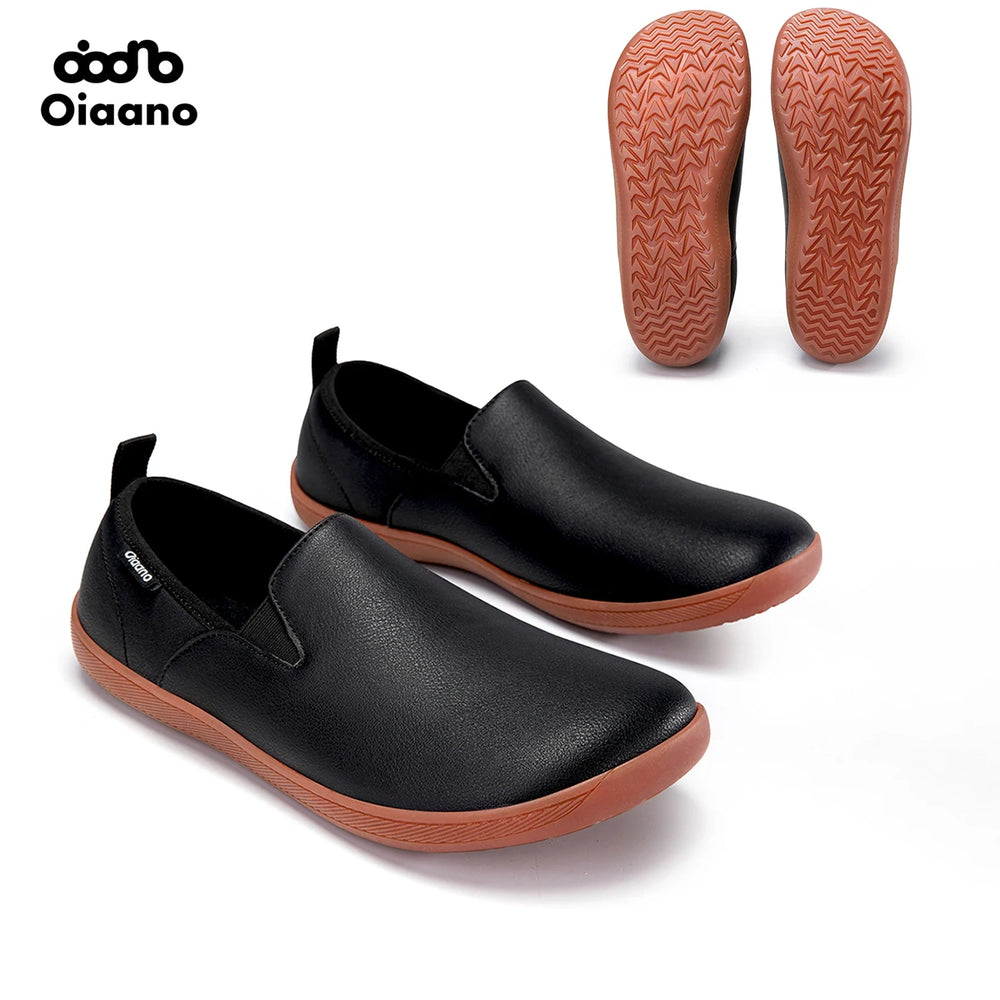 Wide Toe Leather Shoes