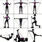 Resistance Bands Training Set of 11