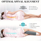 Half Moon Bolster Memory Foam Leg and Knee Elevation Pillow