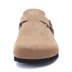 Women Cork Leather Clogs