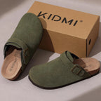 Women Cork Leather Clogs