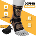 Copper Compression Ankle Support Sleeve for Foot & Ankle Comfort