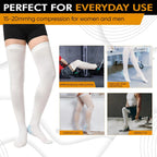 Graduated Compression Stockings 15-21 mmHg – Knee High, Unisex