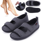 Adjustable Wide Fit Walking Sandals with Velcro Strap