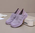 Women Slip On Mesh Shoes Breathable Anti Slip Summer Flats