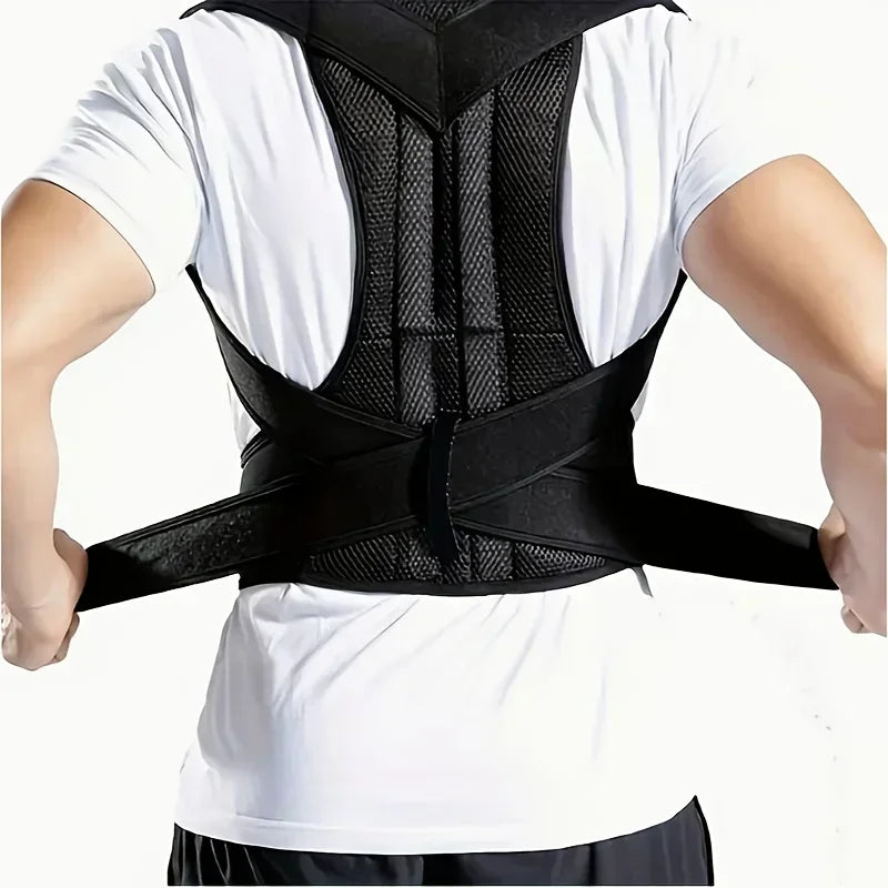 Adjustable Back Support Vest with Reinforced Brace Design
