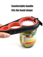 Multi-Functional Four-in-One Can and Bottle Opener