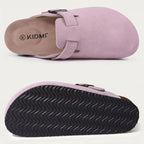 Women Cork Leather Clogs