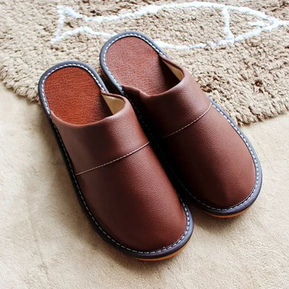 Genuine Leather House Slippers