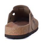 Women Cork Leather Clogs