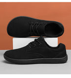 Wide Toe Lace-Up Casual Loafers for Men
