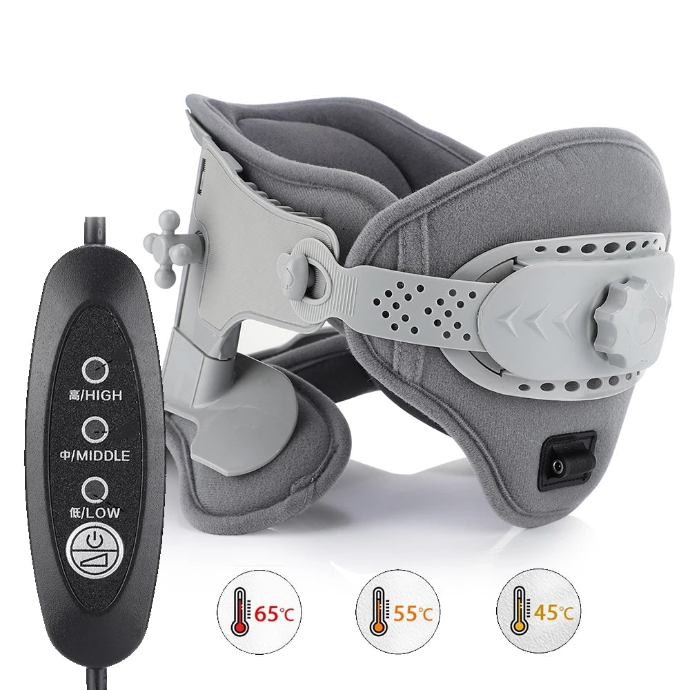 Adjustable Heated Neck Support Collar – 3-in-1 Design