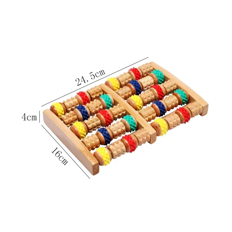 Wooden Foot Massage Roller