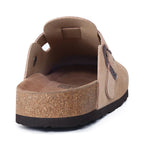 Women Cork Leather Clogs