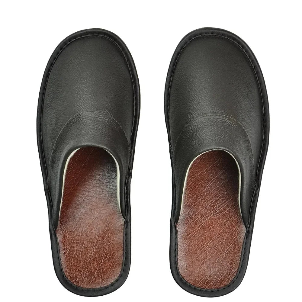 Genuine Leather House Slippers