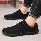 Wide Toe Lace-Up Casual Loafers for Men