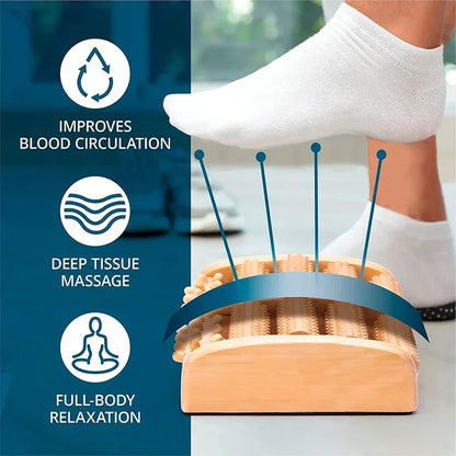 Wooden Foot Massage Roller