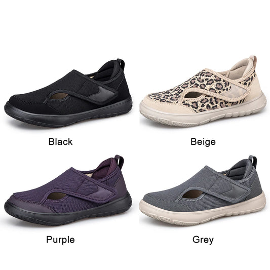 Women's Lightweight Slip-On Orthopedic Sneakers with Adjustable Closure