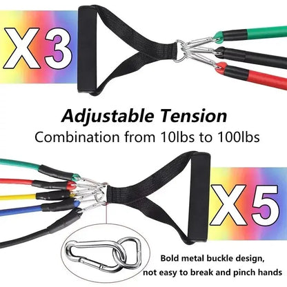 Resistance Bands Training Set of 11