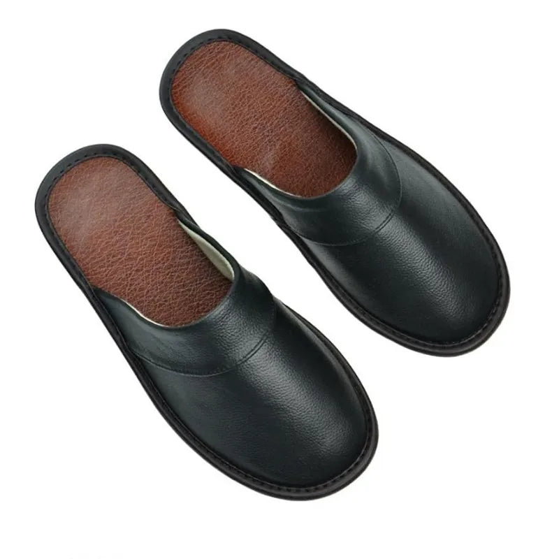 Genuine Leather House Slippers