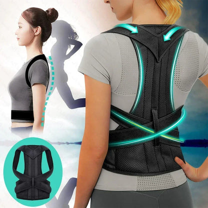 Reinforced Posture Corrector Vest for Lumbar Support