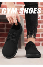 Wide Toe Lace-Up Casual Loafers for Men
