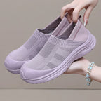 Women Slip On Mesh Shoes Breathable Anti Slip Summer Flats