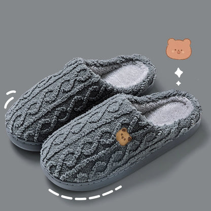 Women Winter Fur Slippers