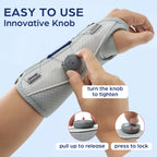 Adjustable Wrist Brace with Removable Splint and Sleeve