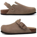 Women Cork Leather Clogs