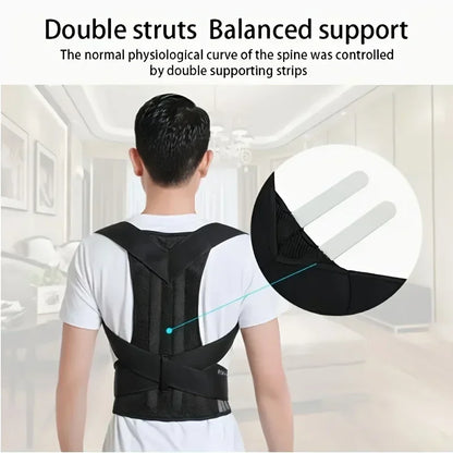 Reinforced Posture Corrector Vest for Lumbar Support