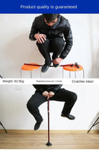 Foldable Adjustable Walking Cane Aluminum Alloy Rubber Handle 130kg